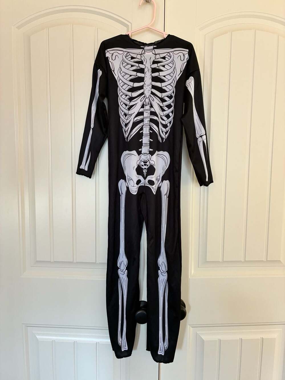 Black Skeleton Jumpsuit Halloween Costume size 6-8